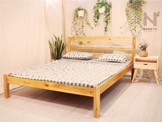 Giường gỗ bạch dương 1m6x2m