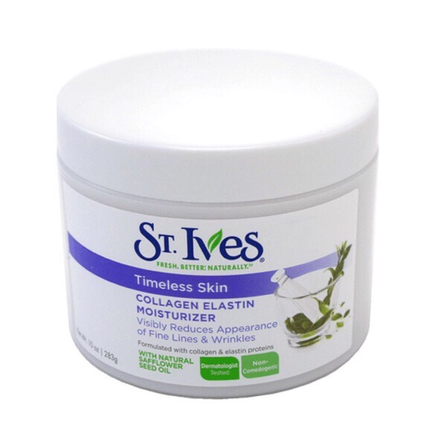 Kem dưỡng thể St.ives Timeless Skin Collagen Elastin Facial Moisturizer 283gr