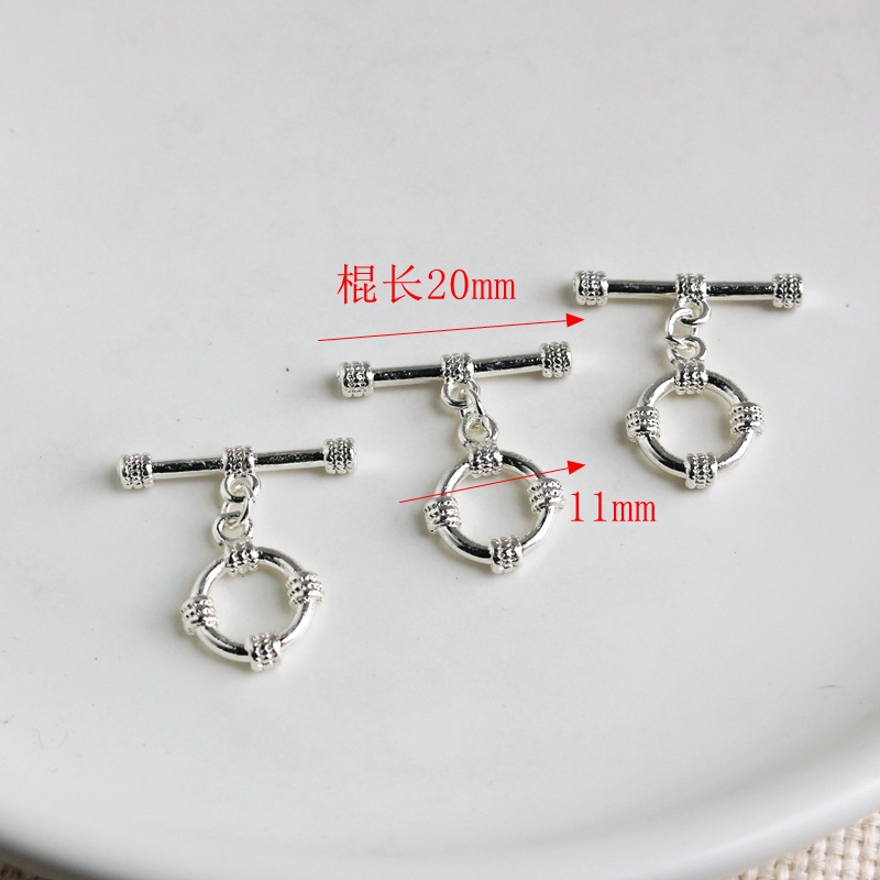 Phụ Kiện Khóa Tự Làm Trang Sức Mạ Bạc 14K 11mm