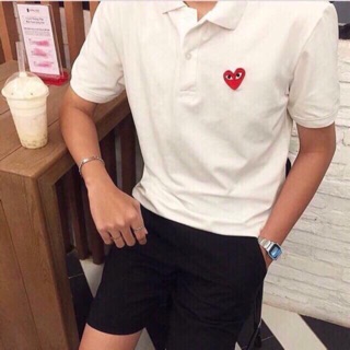 ÁO POLO CỔ BẺ TIM NGỰC