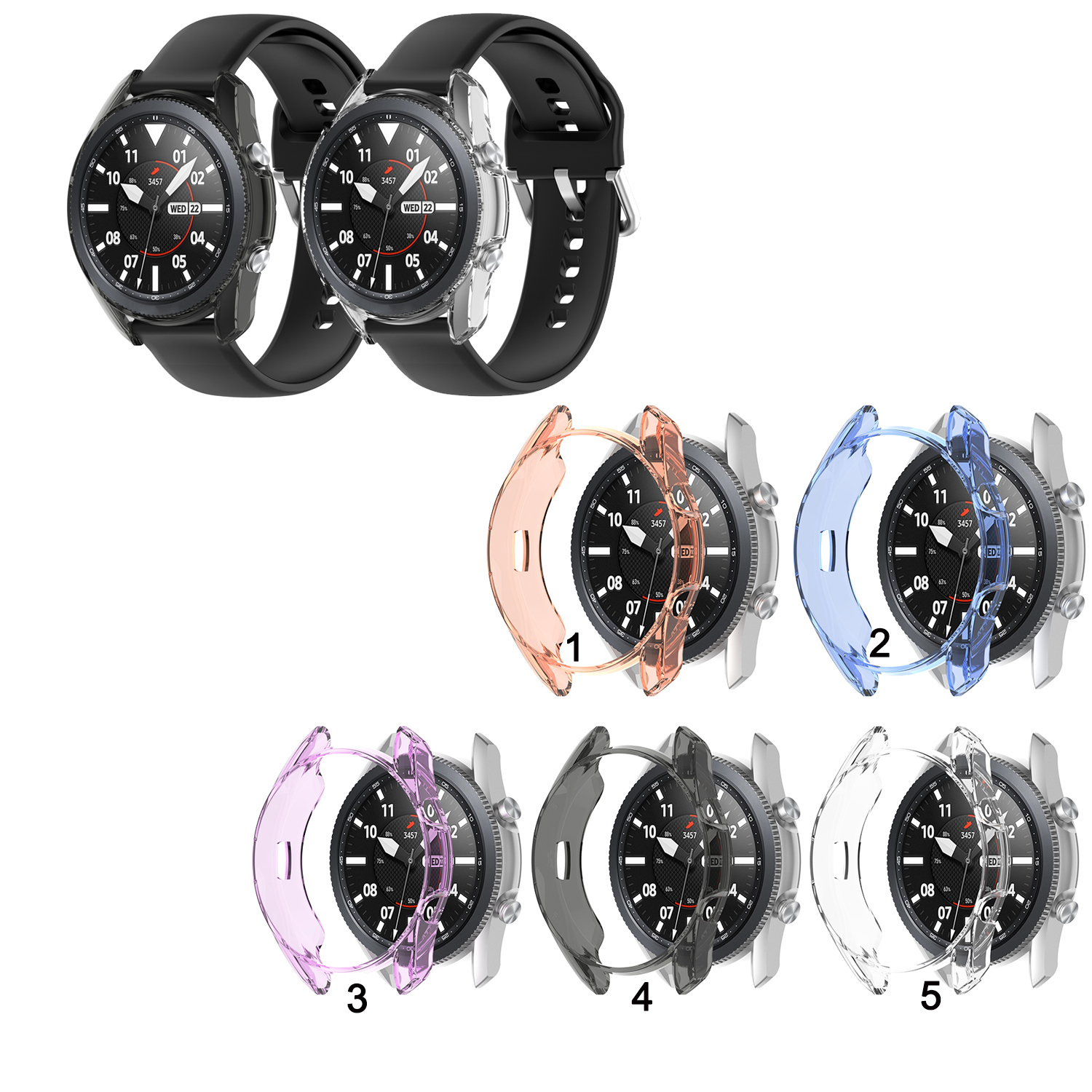 Ốp Tpu Trong Suốt Cho Đồng Hồ Samsung Galaxy Watch 3 41mm 45mm