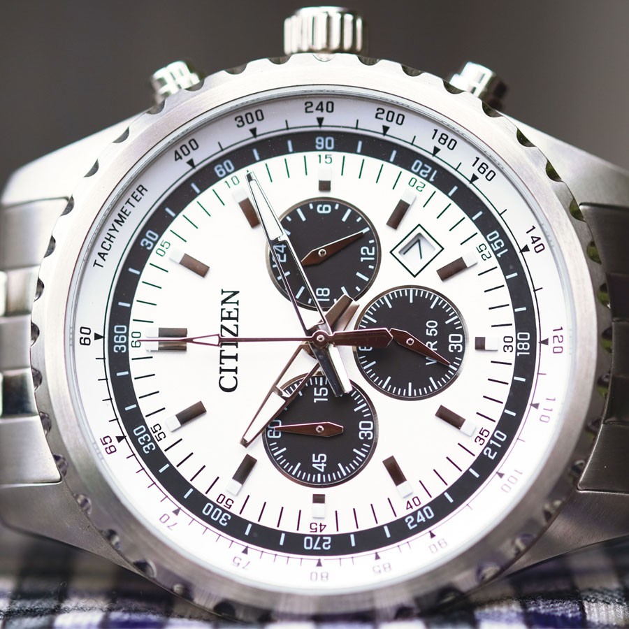 Đồng Hồ Nam Citizen Dây Thép Không Gỉ AN8060-57A - Mặt Trắng