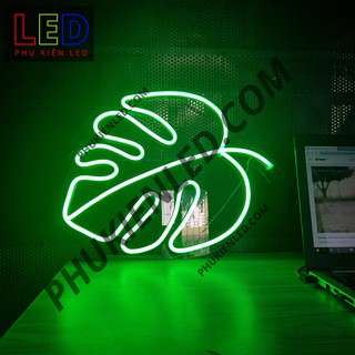 Đèn Led Neon Hình Chiếc Lá Màu Xanh - Tropical Leaf LED Neon Sign, Đèn Led Neon Trang Trí - phukienled