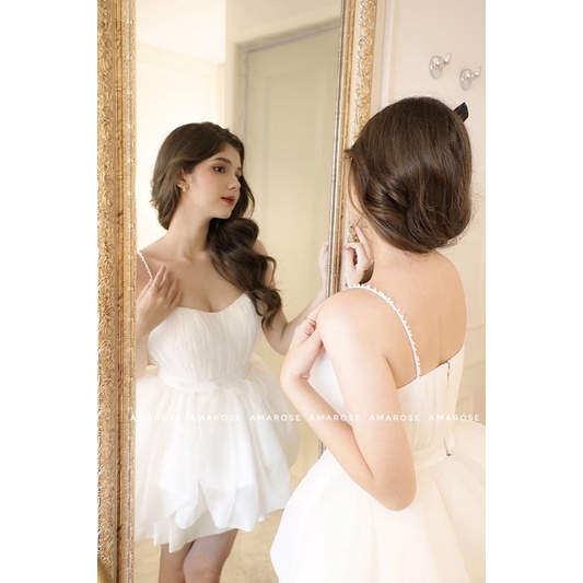 Set áo voan tơ hai dây babydoll