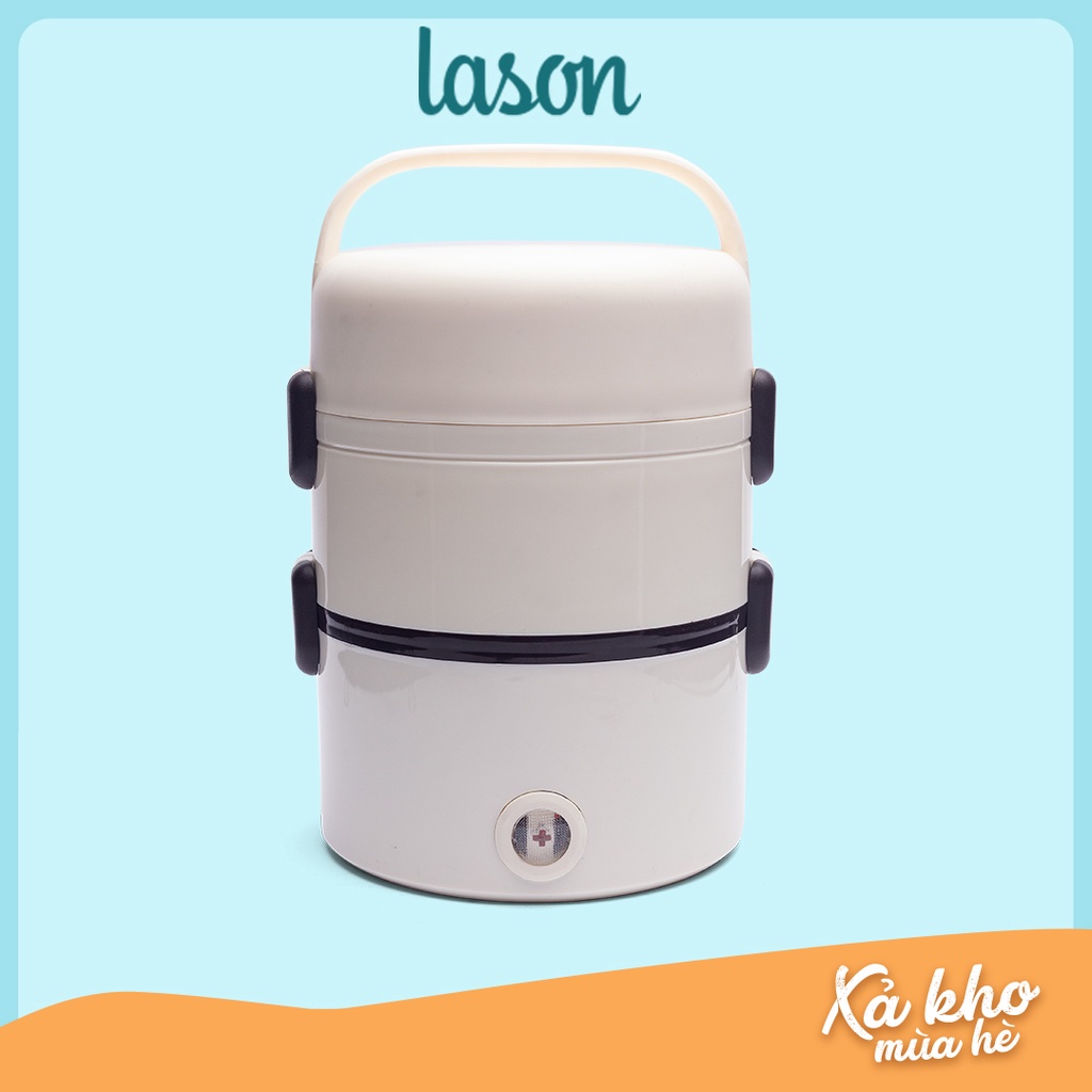 Hộp cơm cắm điện 3 tầng Lason, cà men hâm nóng, cặp lồng nấu cơm HC00520