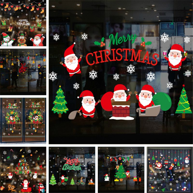 Miếng Dán Cửa Sổ Trang Trí Giáng Sinh Năm Mới