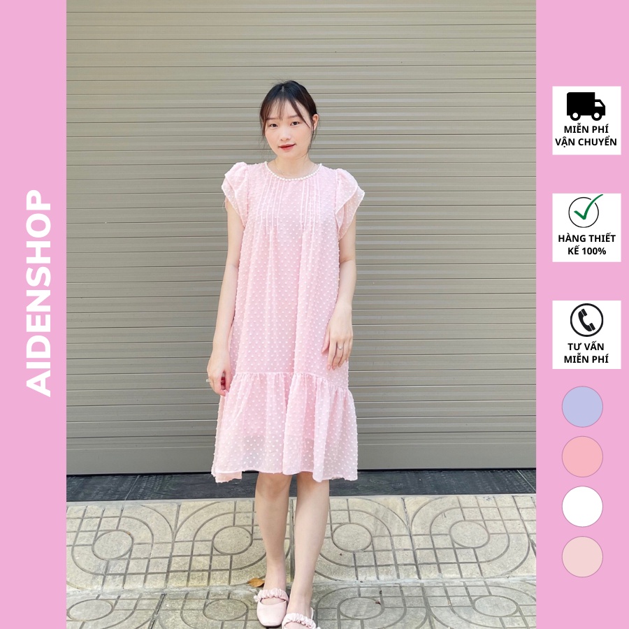 Váy bầu thời trang xinh dự tiệc Aidenshop Đầm bầu thiết kế mùa hè công sở