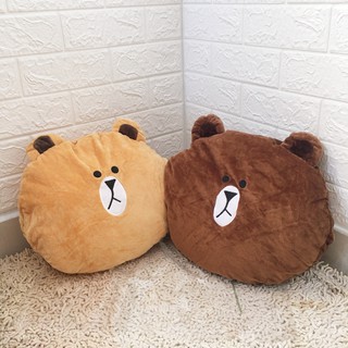 GỐI MỀN 3 in 1 gấu Brown buồn ngủ siêu cute, nỉ nhung cực mịn, bộ chăn gối văn phòng