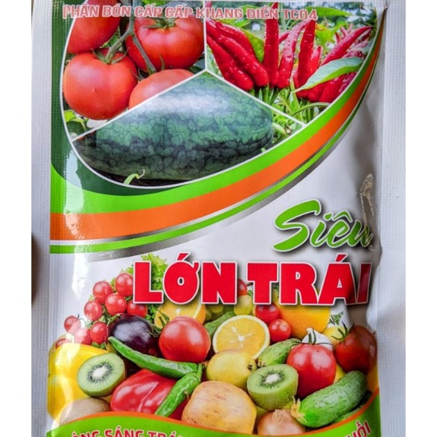 Phân bón Siêu lớn trái 100g. Chống nứt, chống thối, chống rụng quả. to trái bóng trái