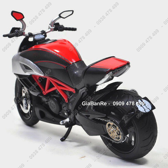 XE MÔ HÌNH TỈ LỆ 1:12 - MOTO DUCATI DIAVEL - H1TOY - CÓ ĐÈN ÂM THANH - 8644