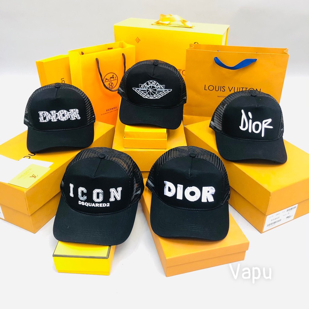 Mũ lưỡi trai phối lưới thoáng khí thời trang nam nữ unisex