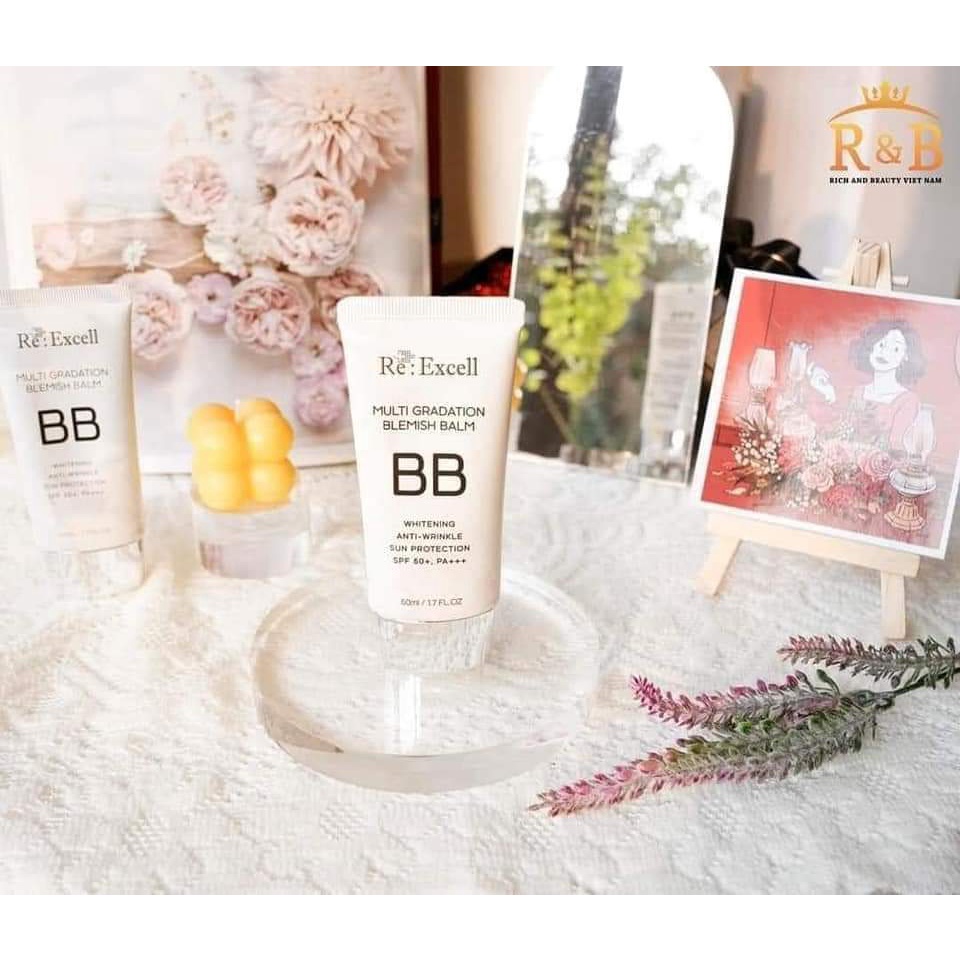 Kem nền BB cream Re: Excell giúp chống nắng, che khuyết điểm 50ml - KNBB