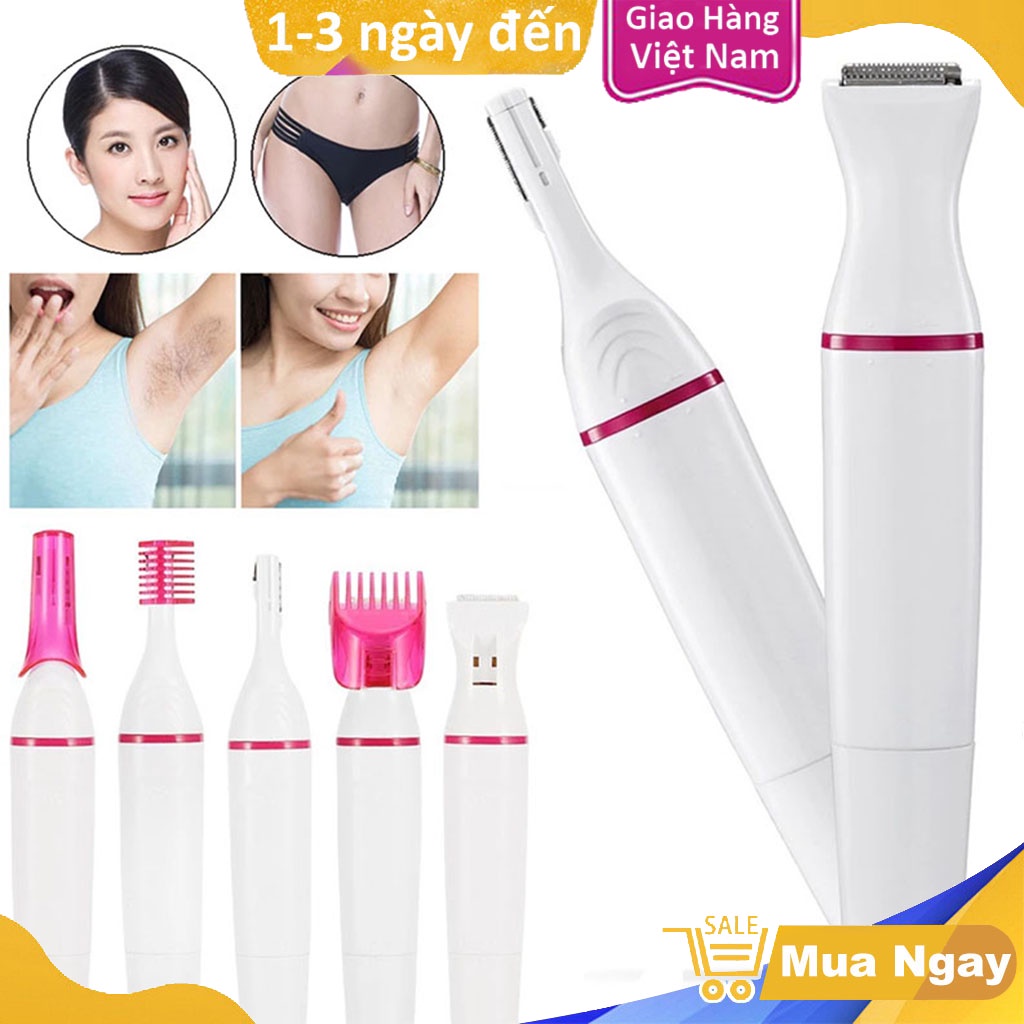 Máy Tỉa Lông Đa Năng Sweet 5 in 1 Tay - Chân - Nách -  Dành Cho Nữ