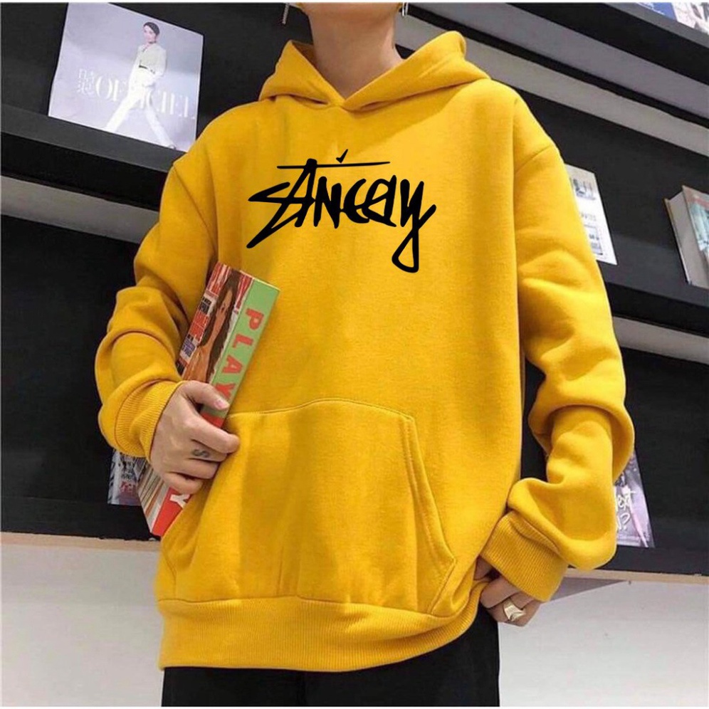 Áo Khoác Nam / Nữ Hoodie Vải Nỉ In Ancey Nhiều Màu Sắc Trẻ Trung Model 8104-HDI11 - áo phông nỉ Unisex Form rộng | WebRaoVat - webraovat.net.vn