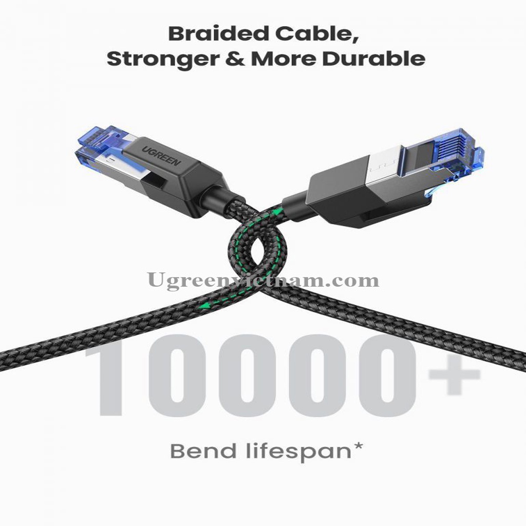 Cáp Mạng CAT8 Bọc Dù 40Gpbs Cao Cấp Ugreen NW153 Chính Hãng