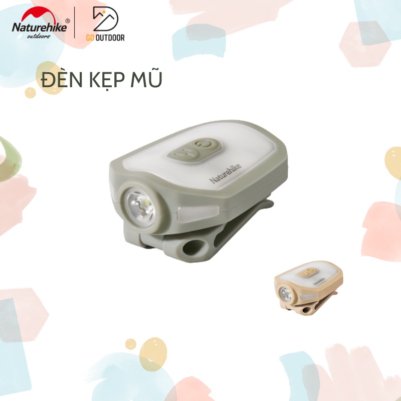 Đèn Pin Kẹp Mũ Dã Ngoại Câu Cá Naturehike NH21ZM013