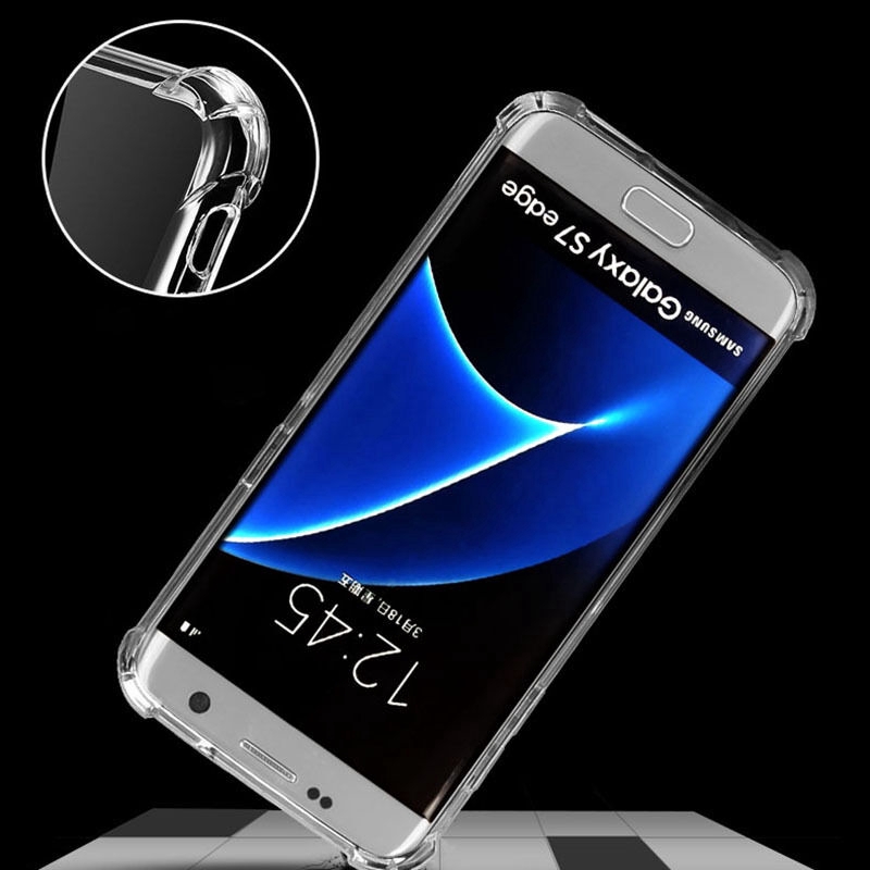 Ốp điện thoại siêu mỏng trong suốt siêu mỏng chống sốc cho SAMSUNG GALAXY S8 S9 S10 PLUS S7 EDGE S6