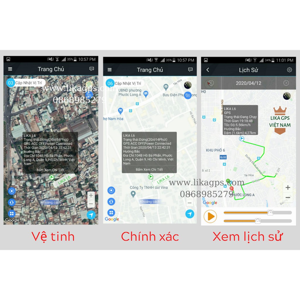 Định vị xe điện, xe đạp điện, xe máy điện LIKA L5, L6 - Độ chính xác cao - Bảo hành 1 năm - Lắp đặt đơn giản nhanh chóng