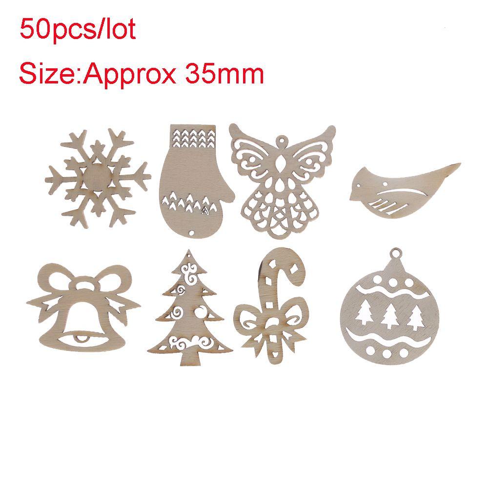 GOGOUP Set 50 Phụ Kiện Treo Trang Trí Giáng Sinh