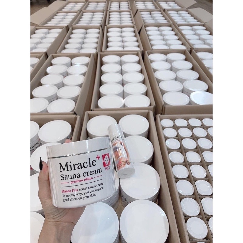 (Chính hãng)Kem tan mỡ lạnh Miracle Sauna Cream 500ml Hàn Quốc