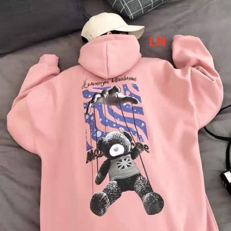 Áo hoodie bàn tay sau lưng LN11