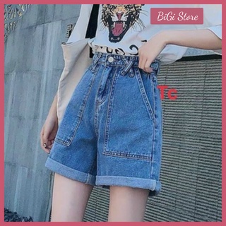 QUẦN jeans shorts bò đai chéo BiGi Store Mã 29
