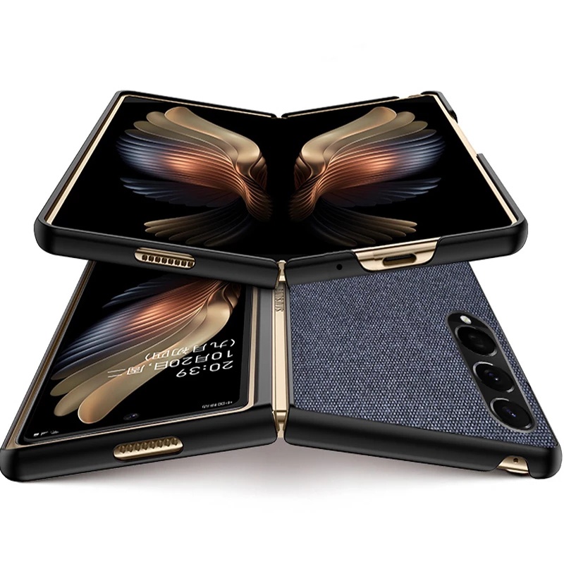 Ốp điện thoại mặt vải nhám chống va đập cho Samsung Galaxy Z Fold3 Z Fold 3 2 5g Fold2 Z Flip3
