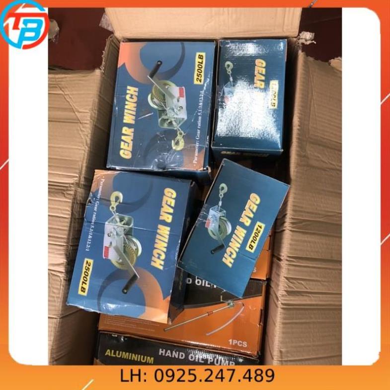 Tời quay tay 600lbs(có cáp móc sẵn )