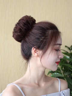 Búi rối to tóc giả cao cấp