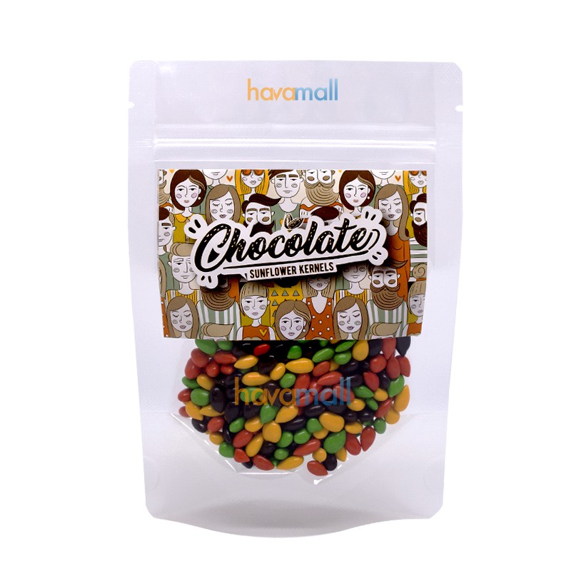 [HÀNG CHÍNH HÃNG] Kẹo Socola Nhân Hạt Hướng Dương Hiệu Choco Rock Havafoodies Gói 100gr