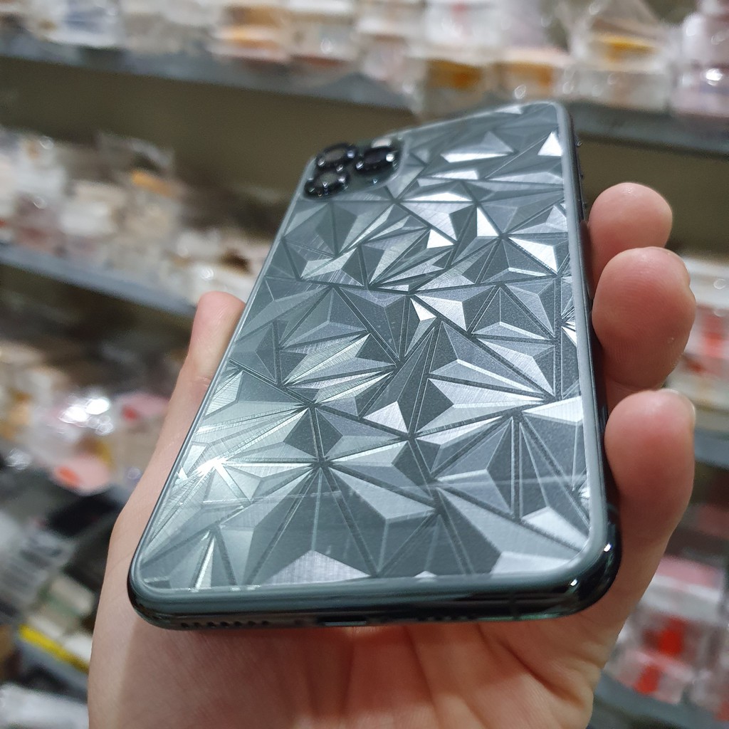 Skin Dán Mặt Sau Lưng Vân 3D chống bám vân tay cho iphone 12 / 12 pro / ip 12 pro max , ip 11 , 11 pro , 11 pro max