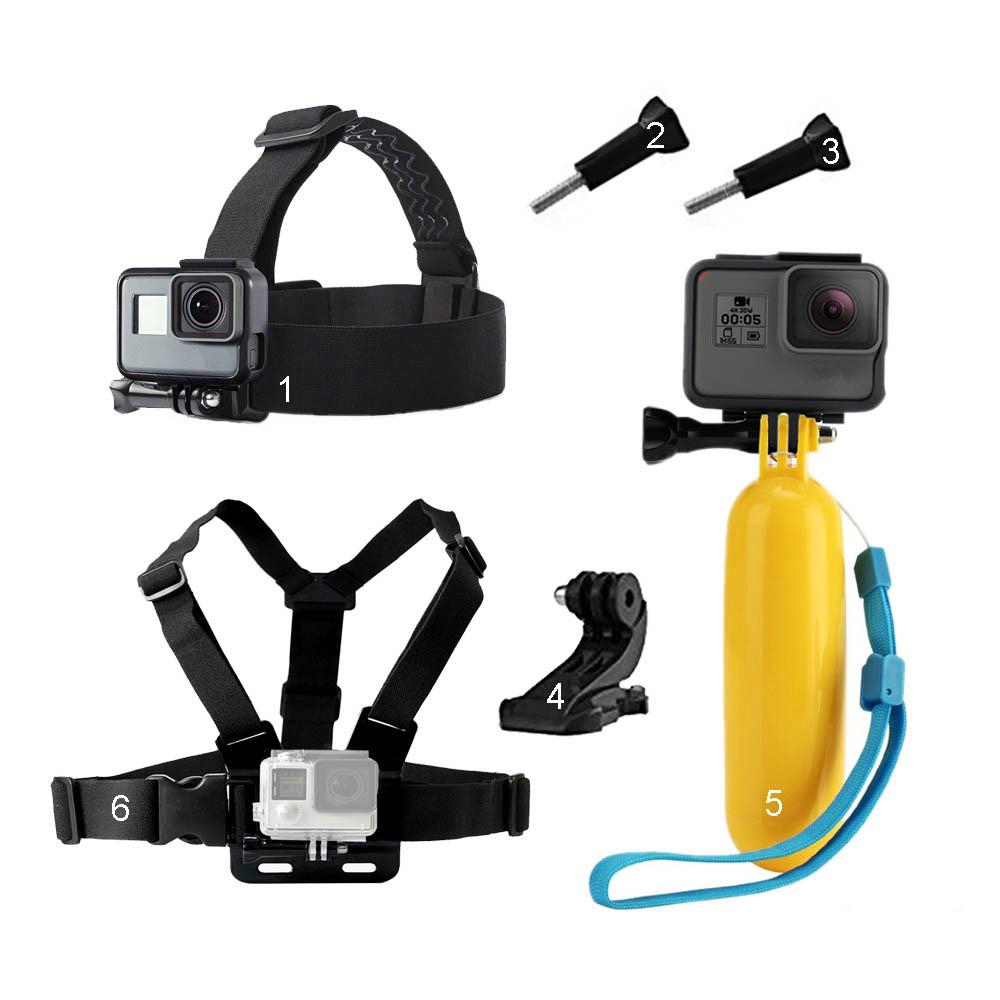 Bộ Phụ Kiện 6 Trong 1 Cho Camera Hành Trình Gopro Hero 8 7 6 5 4 3 + Xiaomi Yi 4k For Eken H9 Sjcam Sj4000