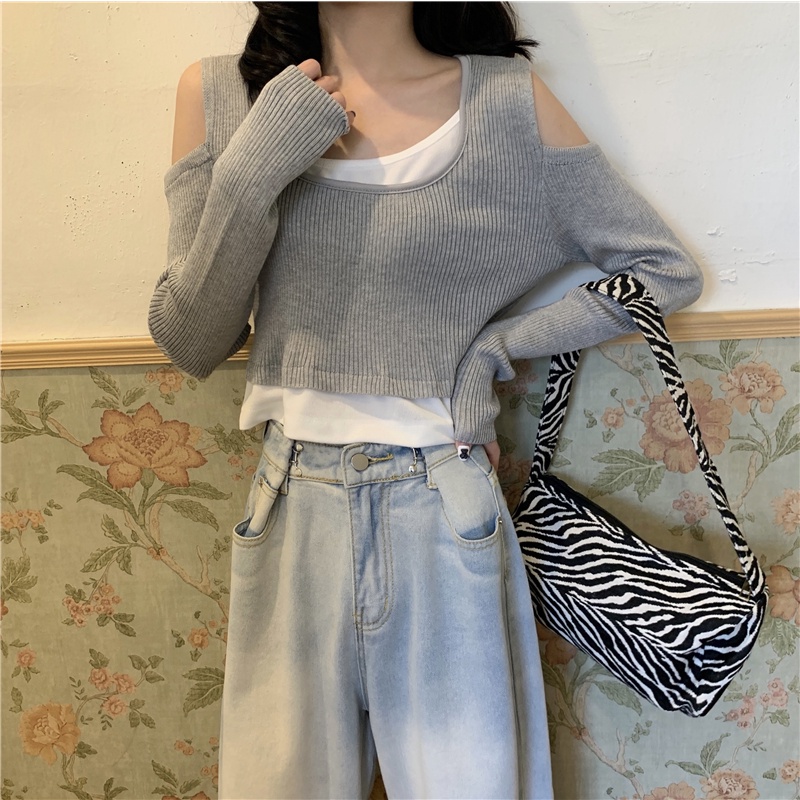 NRVP Áo Sweater Dài Tay Phong Cách Hàn Quốc Sành Điệu Dành Cho Nữ