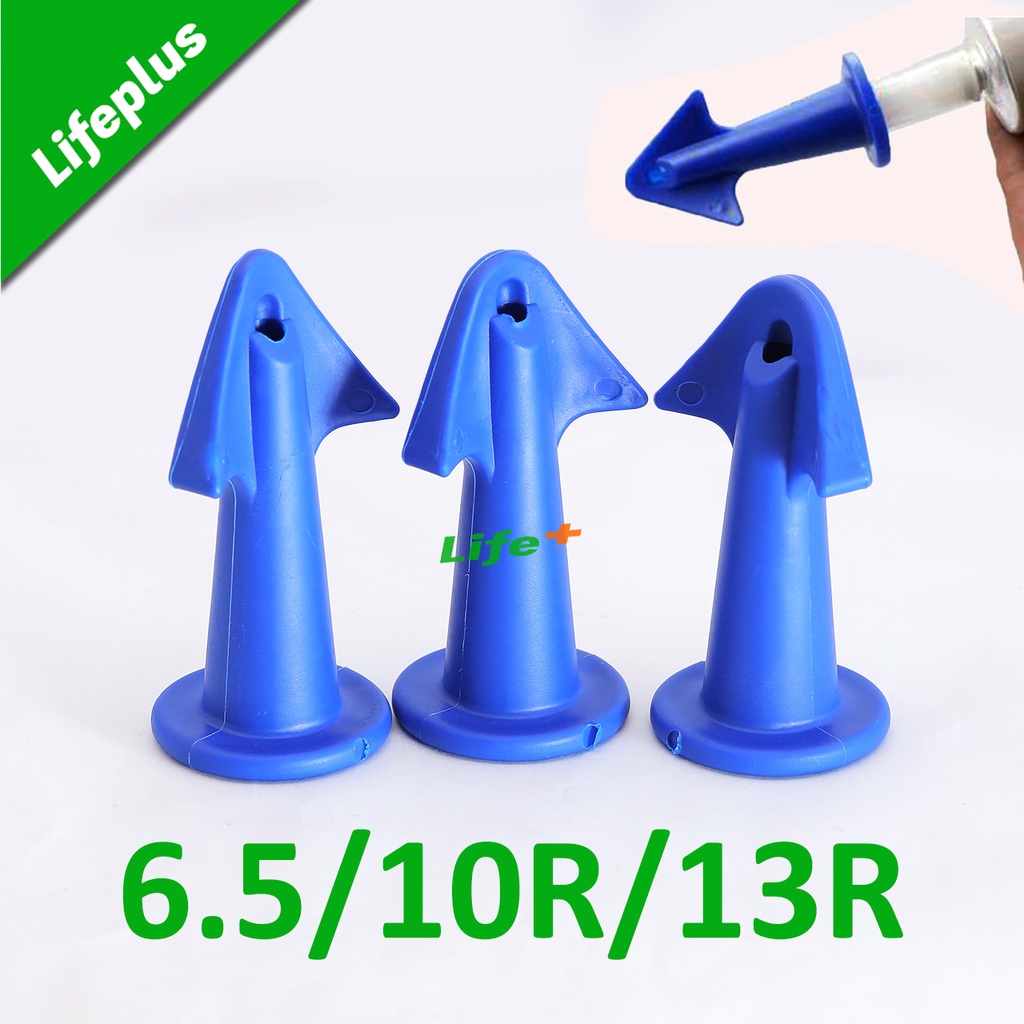 Bộ 3 đầu bơm miết silicon cỡ 6.5R, 10R,13R bằng nhựa ABS hỗ trợ súng bắn keo