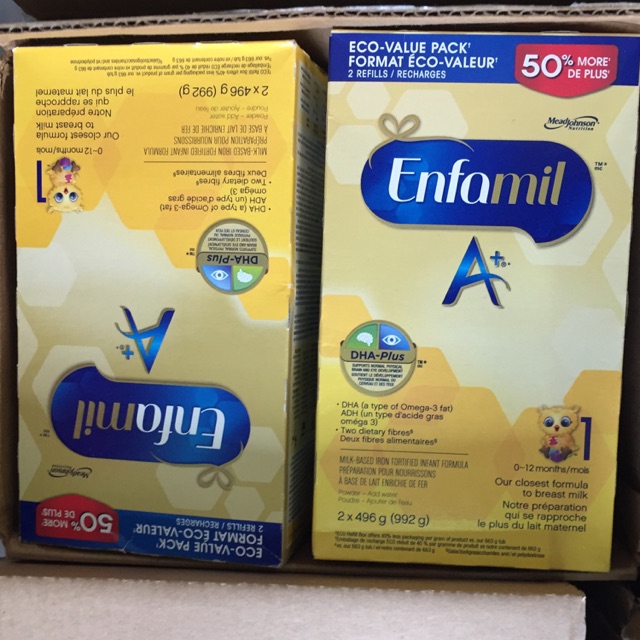 Enfamil A+1 giành cho bé từ 0-12 tháng 992g