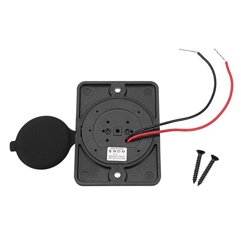 1 Ổ Cắm Điện Chống Nước 12-24v Cho Xe Hơi