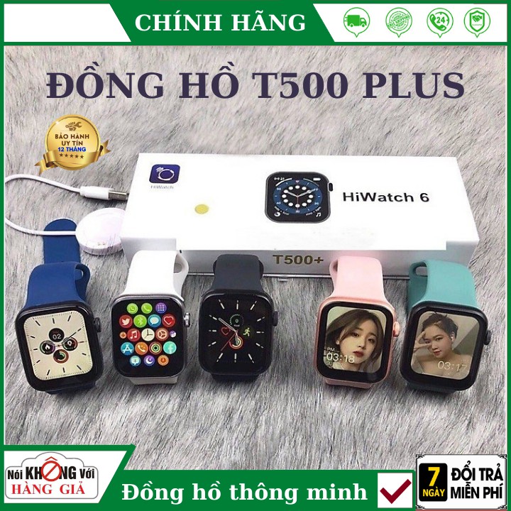 [Bảo Hành 12 Tháng] Đồng hồ thông minh T500 Plus , Seri 6 , Có Game , Thay Đổi Hình Nền Pin Trâu Nghe Gọi Nhắn Tin