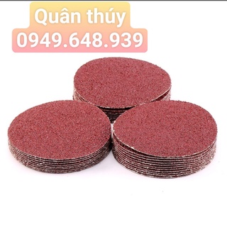 10 miếng giấy nhám tròn gắn đĩa 4inch 100mm, giấy nhám tròn tự dính #60, #80, #100, #120, #150