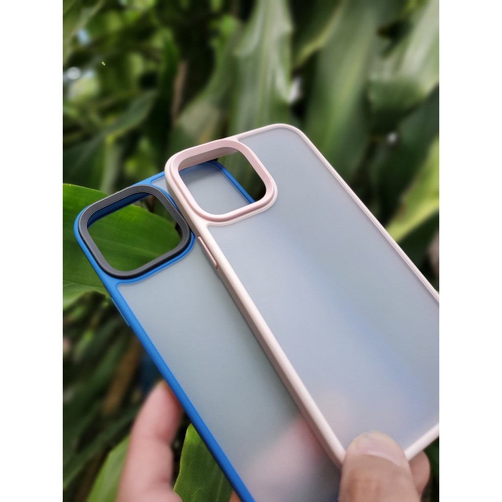 Ốp Likgus nhám viền màu dẻo iPhone 13, 13 Pro, 13Pro max lưng nhám chống Vân tay, chống sốc siêu bền đẹp