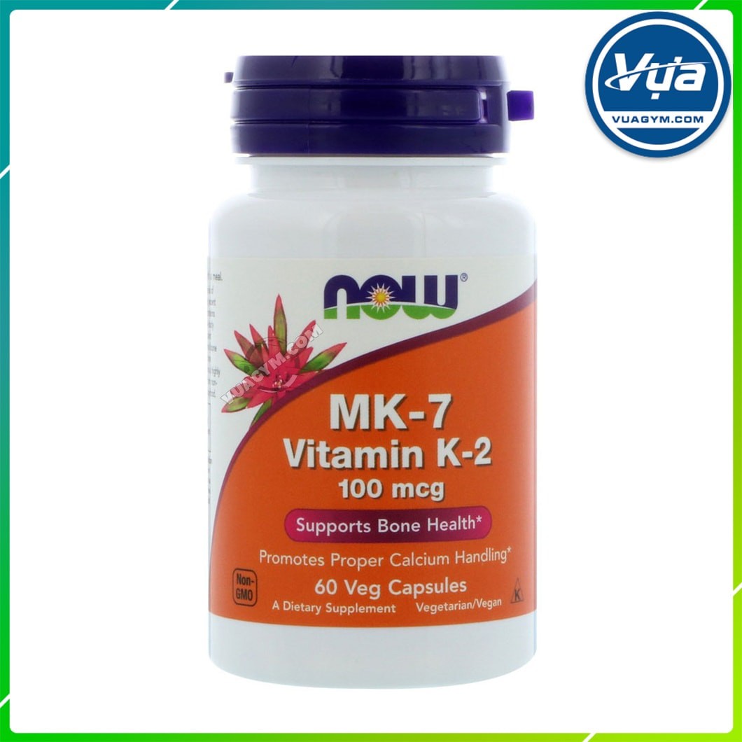 Thực Phẩm Bổ Sung NOW - MK-7 Vitamin K-2 100 mcg (60 viên)