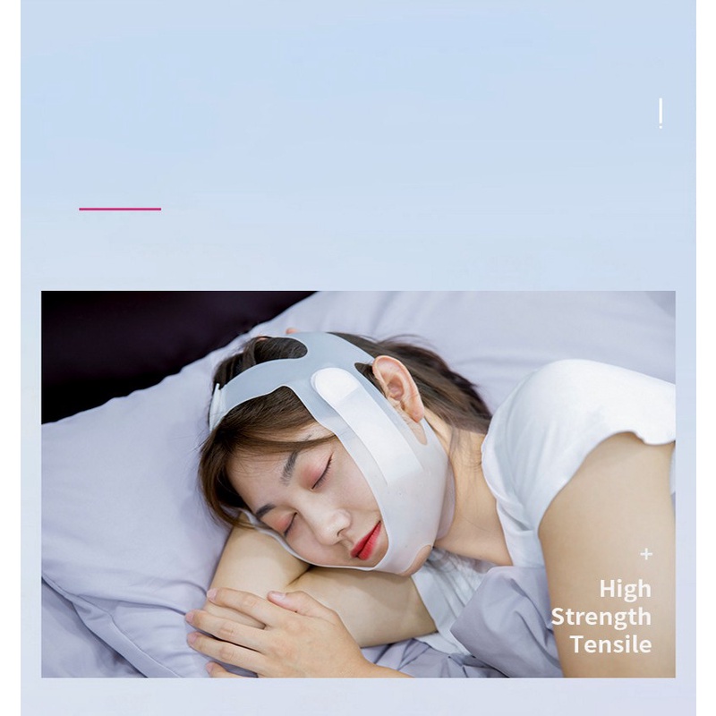 Mặt Nạ Đeo Cằm Tạo Khuôn Mặt Chữ V Bằng Silicone Nano Chống Lão Hóa