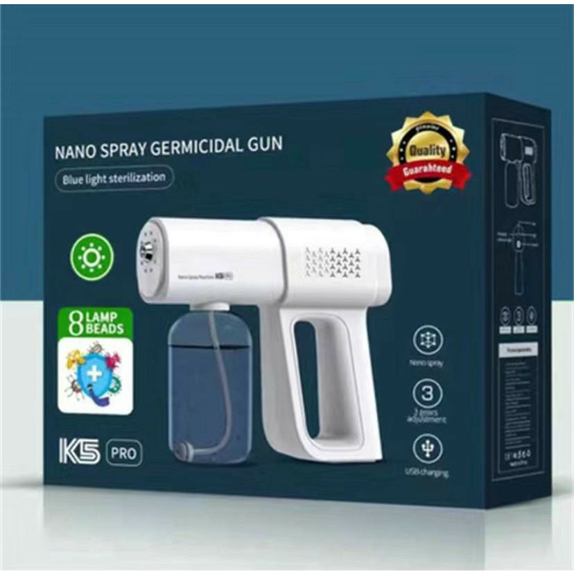 Máy xịt khử khuẩn thực phẩm nano k5 pro mẫu mới tích hợp đèn 8 tia uv khử khuẩn phòng covid hiệu quả Pinky Shop