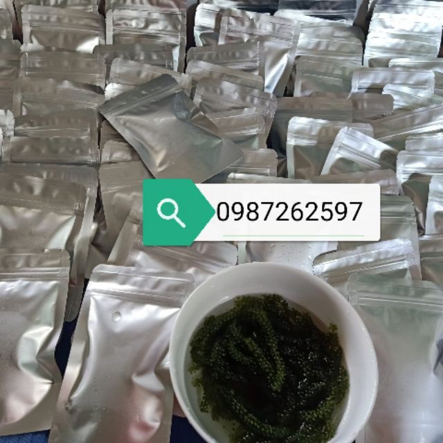 [Mã 267FMCGSALE giảm 8% đơn 500K] 100gr rong nho tách nước Nha Trang(tặng kèm sốt mè rang) | BigBuy360 - bigbuy360.vn