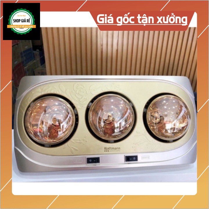 Đèn sưởi nhà tắm loại 2 bóng và 3 bóng tiết kiệm điện