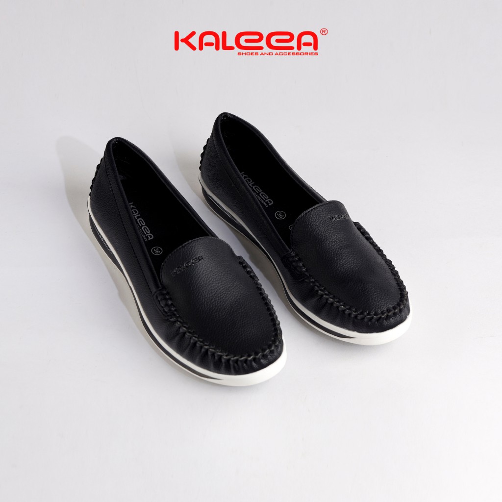 Giày Lười Nữ KALEEA K499 Moca Đế Dày Cao 3p Chống Trơn Trượt