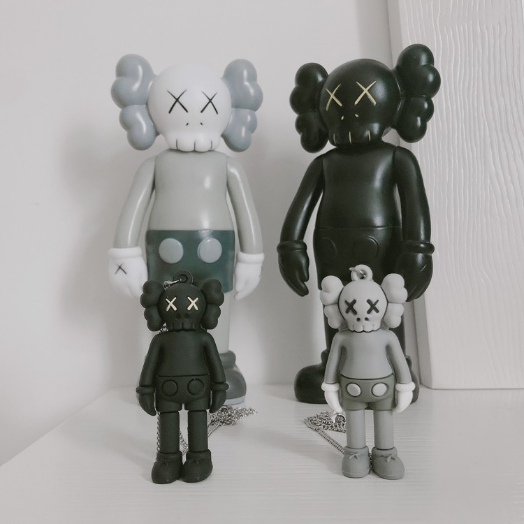 Dây chuyền mặt hoạt hình Kaws Sesame Street phong cách đường phố