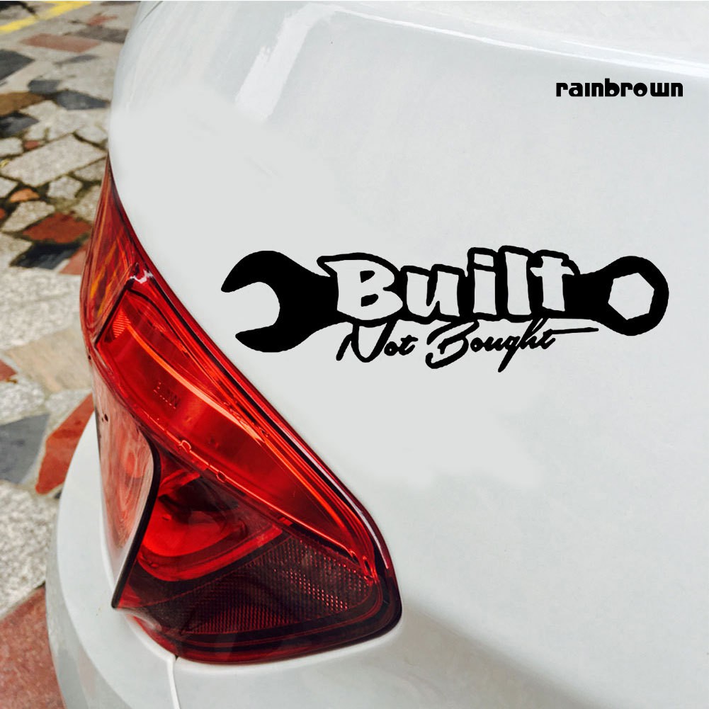 Nhãn dán trang trí xe hơi hình cờ lê độc đáo cao cấp