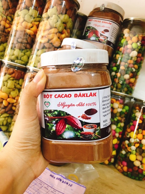 Bột cacao daklak hũ 500gr = 35k