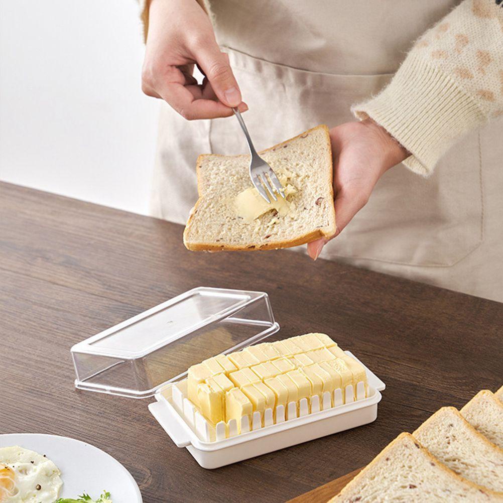 1 Đĩa Đựng Bơ Phô Mai / Phô Mai Kèm Nắp Đậy Tiện Dụng