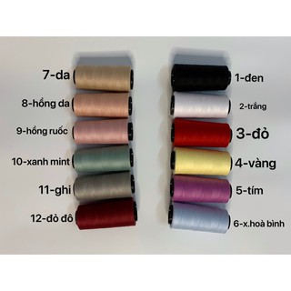 CHỈ MAY 2500m HÀNG THÙNG CÔNG TY CÁC MÀU